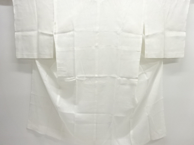 JAPANESE KIMONO / ANTIQUE PURE LINEN OPENWORK WEAVE: BAMBOO / BELLFLOW